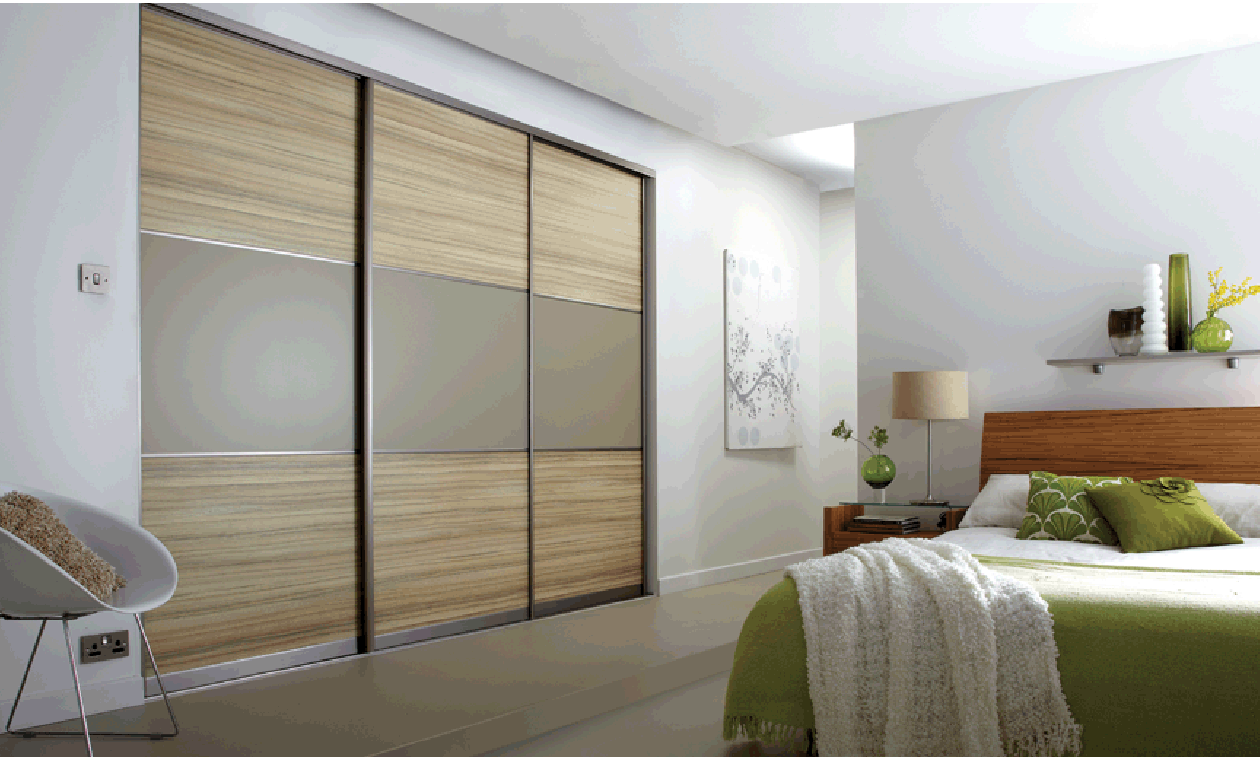 Built In Sliding Door Wooden Wardrobe