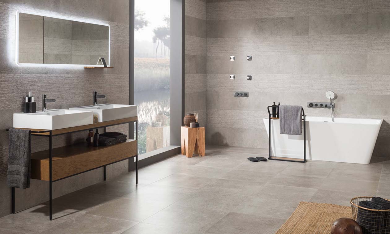 Textured Contemporary Bathrooms Northampton