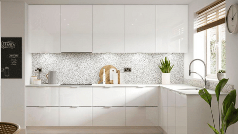 Flat Panel Door Style German Kitchen