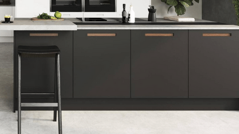 German Style Kitchen with Frameless Cabinets