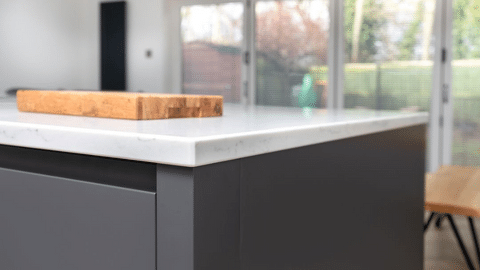 Modern German Kitchen Quartz Worktop