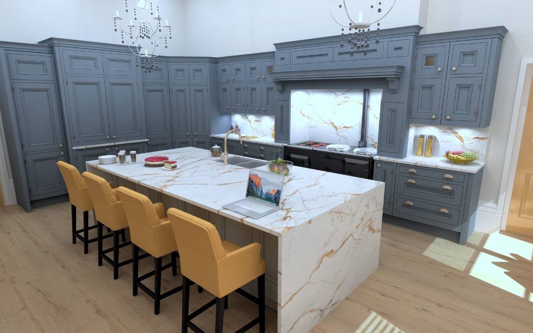 Kitchen Fitting With Quartz Worktops & Kitchen Island - Buckingham. Buckinghamshire